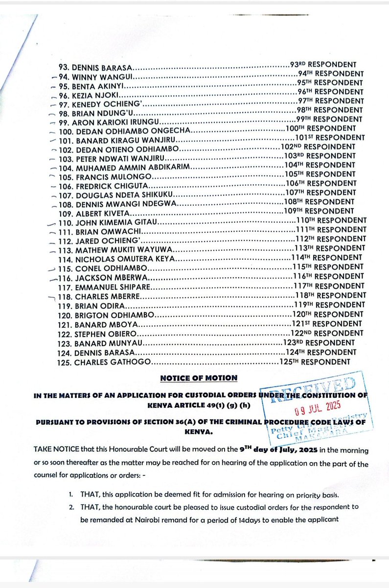 MathareSJustice's tweet image. SOS!
The DCI through Pangani & Huruma Police Stations are illegally holding tens of Saba Saba Protesters for more than 48 hrs. They have not been arraigned in any court of law as they are still struggling on how to present their trumped up charges @LawSocietyofKe @AmnestyKenya