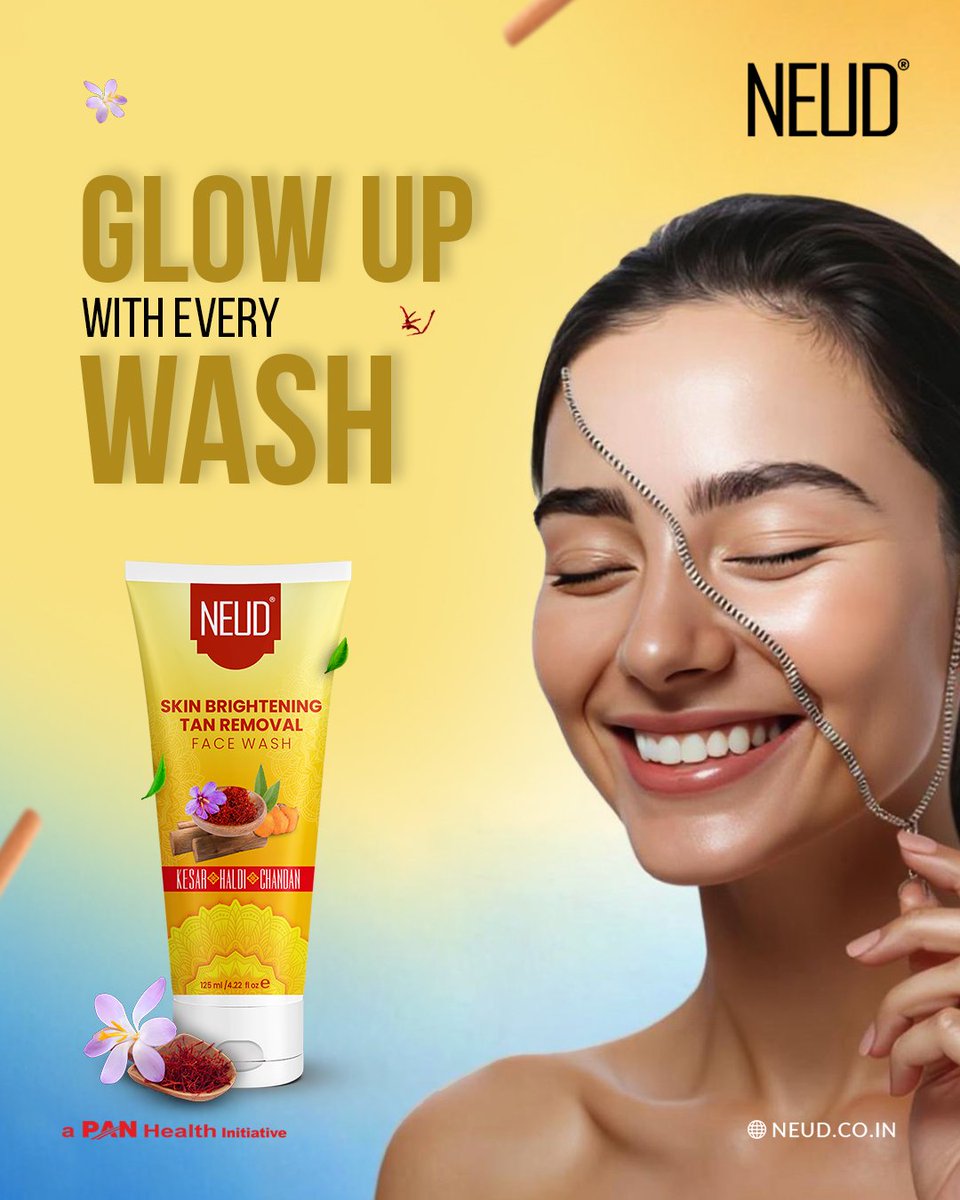 ContactNeud's tweet image. "Tired of dullness, uneven skin tone, and post-sun regrets?
Say hello to brighter, fresher skin with our Tan Removal + Skin Brightening Facewash  because your skin isn’t made to fade, it’s made to glow through anything."
.
#neud #skincare #facewash #TrendingNow