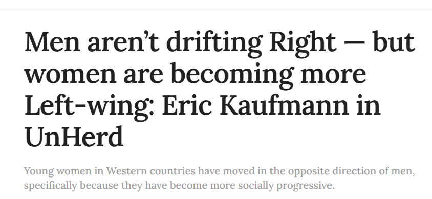 işin ilginç tarafıysa Dünya üzerindeki kadınlar ağırlıklı olarak sol düşüncelere sahip. Komik bir tezatlık :D