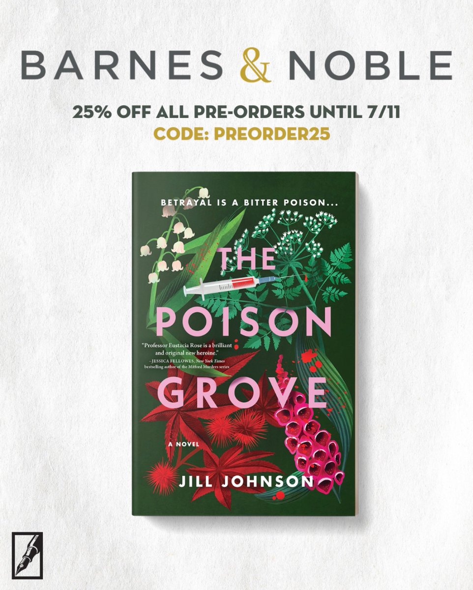 It’s the B&amp;N preorder sale! 
If you have a B&amp;N Rewards or B&amp;N Premium Membership you can save 25% when you pre-order The Poison Grove.
Rewards membership is free, and this is happening for the next 2 days only. Use the code PREORDER25 🌿🙏🏼🌿

#BNPreorders

tinyurl.com/466rfc48