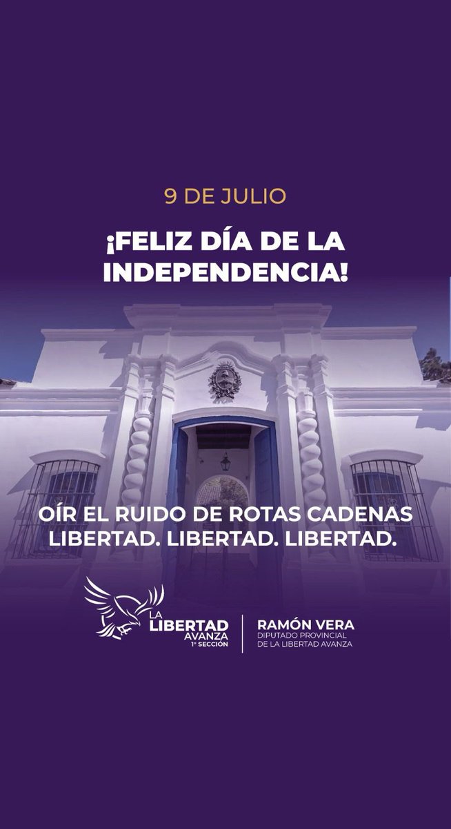 🇦🇷Hoy recordamos a quienes tuvieron el coraje de romper las cadenas. No fue fácil. No fue cómodo. Pero fue necesario porque la libertad siempre exige sacrificio, compromiso y fe.
Que Dios nos dé la fuerza para volver a poner de pie a nuestra patria, lejos de la corrupción, el