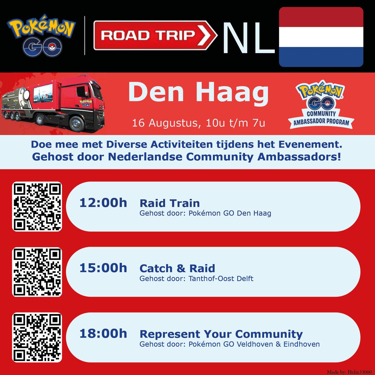 Pokรฉmon GO Veldhoven (@pogoveldhoven) on Twitter photo We will be Organizing a Social Hour (Represent Your Community) for all Trainers and their Communities at #PokemonGORoadtrip in The Hague!
Together with <a href="/pogoehv/">Pokรฉmon Go Eindhoven</a> we will give Coin Bags, host a short Quiz and create a BIG Photo moment! ๐ฅณ
Find us here:
๐ฅcmpf.re/8foG27 We will be Organizing a Social Hour (Represent Your Community) for all Trainers and their Communities at #PokemonGORoadtrip in The Hague!
Together with <a href="/pogoehv/">Pokรฉmon Go Eindhoven</a> we will give Coin Bags, host a short Quiz and create a BIG Photo moment! ๐ฅณ
Find us here:
๐ฅcmpf.re/8foG27