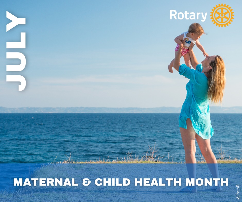 Far too many women, infants, and children still have little or no access to essential, quality health services and education, clean air and water, and adequate sanitation and nutrition. During July-Maternal &amp; Child Health Month-consider opportunities for Rotary to change this.
