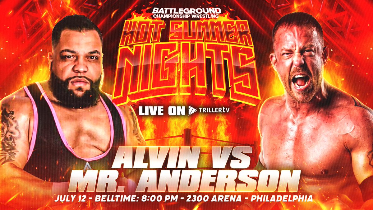 TrillerTV (@triller_tv) on Twitter photo Battle awaits at <a href="/battlegroundcw/">The Battleground</a> for <a href="/mrkenanderson/">Mr Ken Anderson</a>....ANDERSON!!! š¤
Mr. Anderson squares off with Alvin this Saturday at 'Hot Summer Nights.'
#BCWHSN | July 12 | 8PM ET | Watch on TrillerTV+ Battle awaits at <a href="/battlegroundcw/">The Battleground</a> for <a href="/mrkenanderson/">Mr Ken Anderson</a>....ANDERSON!!! š¤
Mr. Anderson squares off with Alvin this Saturday at 'Hot Summer Nights.'
#BCWHSN | July 12 | 8PM ET | Watch on TrillerTV+