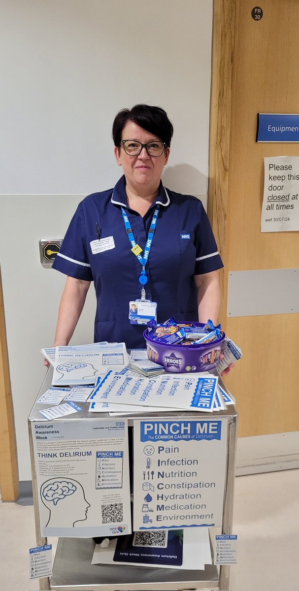 Enhanced Care CHFT 🦋 (@enhancecarechft) on Twitter photo Myself and Nicola are walking the wards at HRI today for our Delirium Awarenesss week. We have posters, a quiz and goodies! <a href="/CHFTNHS/">Calderdale and Huddersfield NHS Foundation Trust</a> #delirium #NHS #Awareness Myself and Nicola are walking the wards at HRI today for our Delirium Awarenesss week. We have posters, a quiz and goodies! <a href="/CHFTNHS/">Calderdale and Huddersfield NHS Foundation Trust</a> #delirium #NHS #Awareness