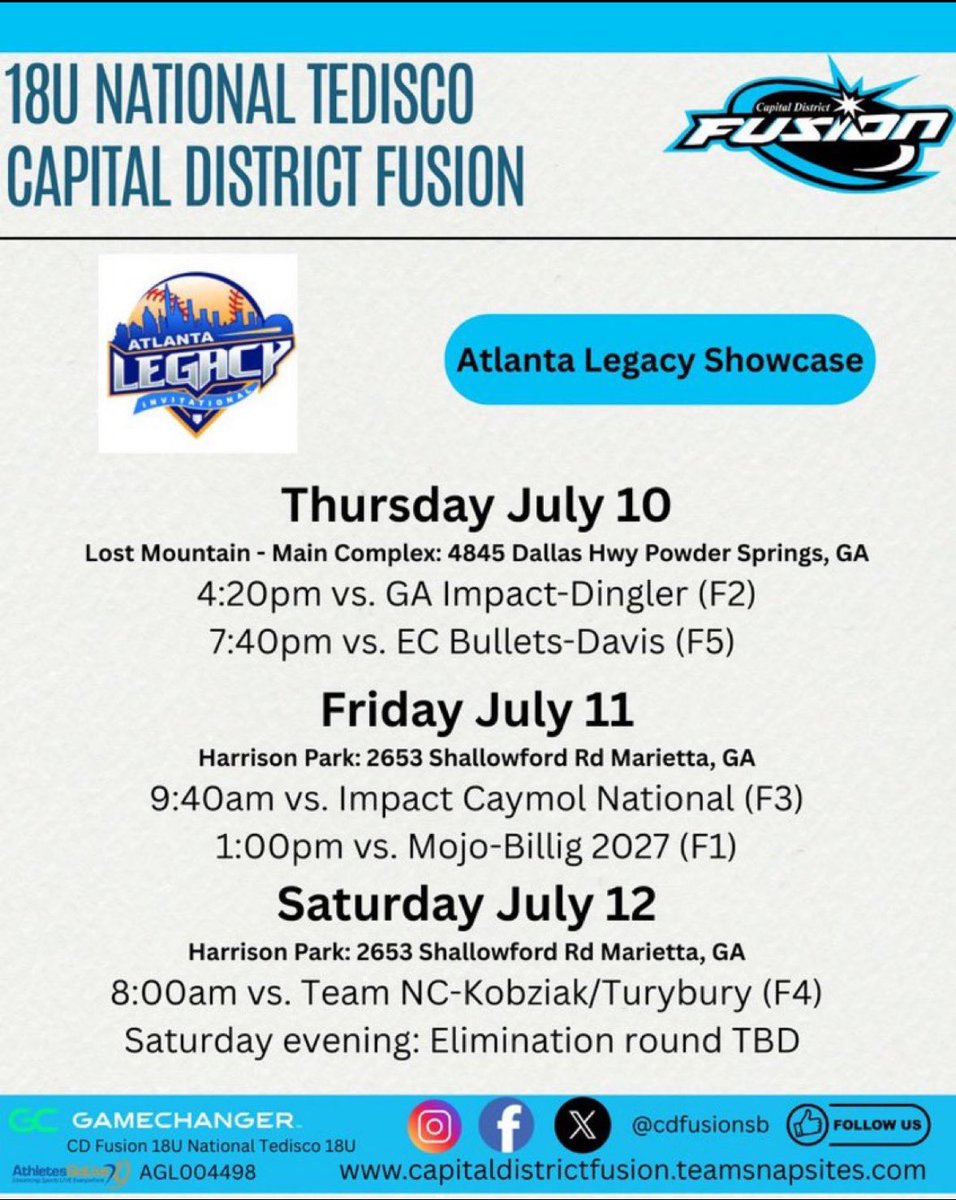 Emily Aiossa (@emilyaiossa) on Twitter photo Letās go!!!! Hereās my schedule for Atlanta! āļøāļø
<a href="/CDFusionSB/">Capital District Fusion Softball</a> Letās go!!!! Hereās my schedule for Atlanta! āļøāļø
<a href="/CDFusionSB/">Capital District Fusion Softball</a>