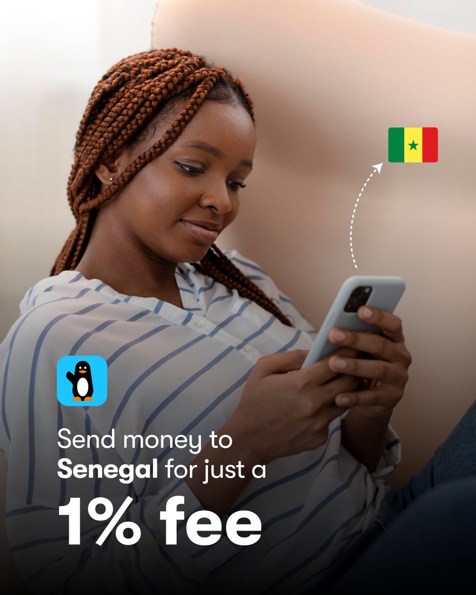 🇸🇳 Send money to Senegal for just 1%. Yes, you read that right! 💙📲 Fast, secure, and super affordable with Wave!
Who are you sending love to today? 💙

#WaveGambia #Gambia #Senegal #YourMoneyIsYours #MobileMoney