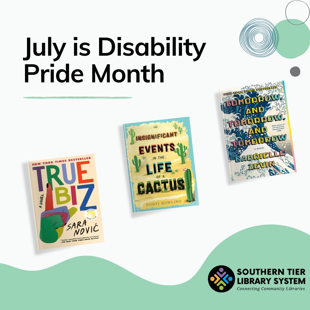 July is Disability Pride Month 🌟 Celebrate by honoring the culture, identities, and contributions of people with disabilities with these titles in Libby 📚 

#DisabilityPride #Libby #DigitalLibrary #LibrariesAreForEveryon