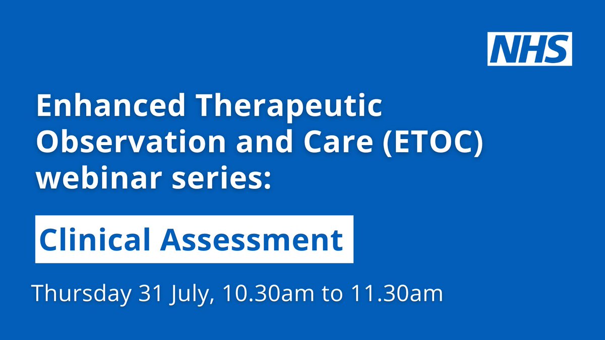 teamCNO π (@teamcno_) on Twitter photo Are you involved in Enhanced Therapeutic Observations and Care? Learn how to improve person-centred compassionate care that addresses patients' needs, promotes wellbeing and timely recovery. #ETOCP
Register todayβ‘οΈ events.england.nhs.uk/events/enhanceβ¦ Are you involved in Enhanced Therapeutic Observations and Care? Learn how to improve person-centred compassionate care that addresses patients' needs, promotes wellbeing and timely recovery. #ETOCP
Register todayβ‘οΈ events.england.nhs.uk/events/enhanceβ¦