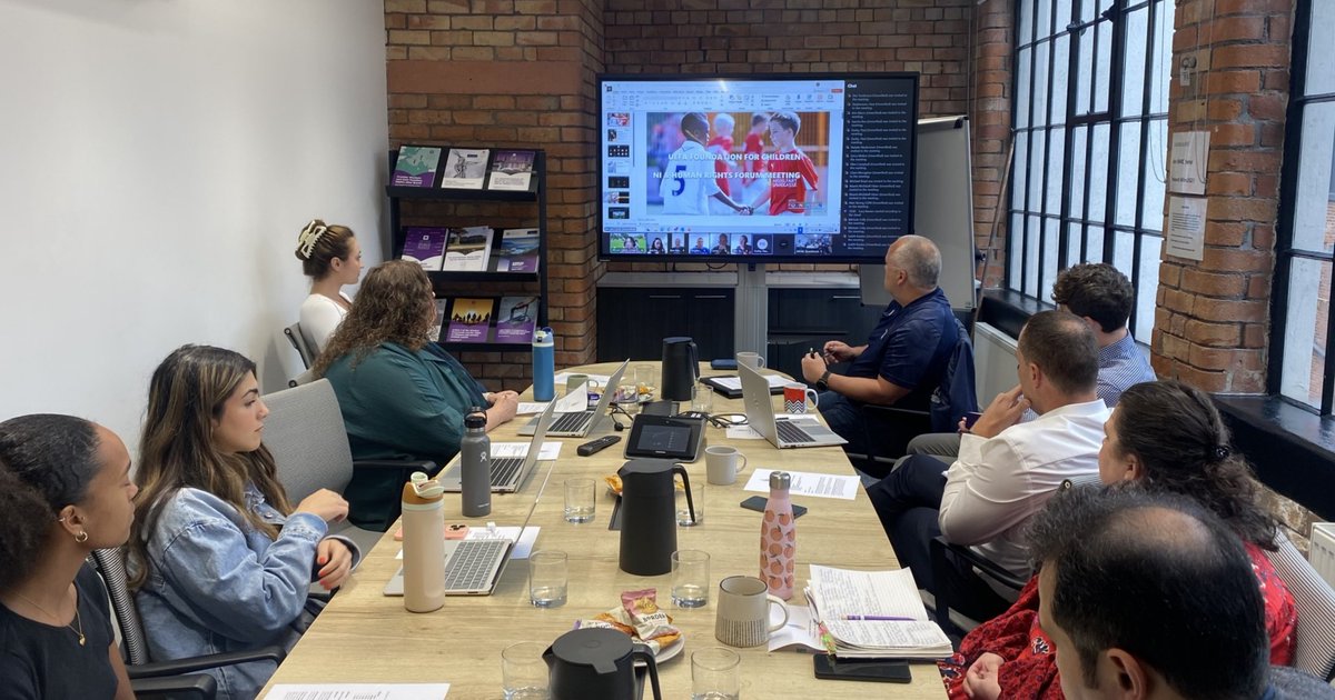 NIHRC's tweet image. The NI Sport and Human Rights Forum recently met to explore the role of sport in tackling racism.
Members heard from a range of speakers, including @UEFA_Foundation, @StreetSoccerNI, Dr John Fernandes from @cardiffmet, and @Alternatives_RJ.
Read more here:…