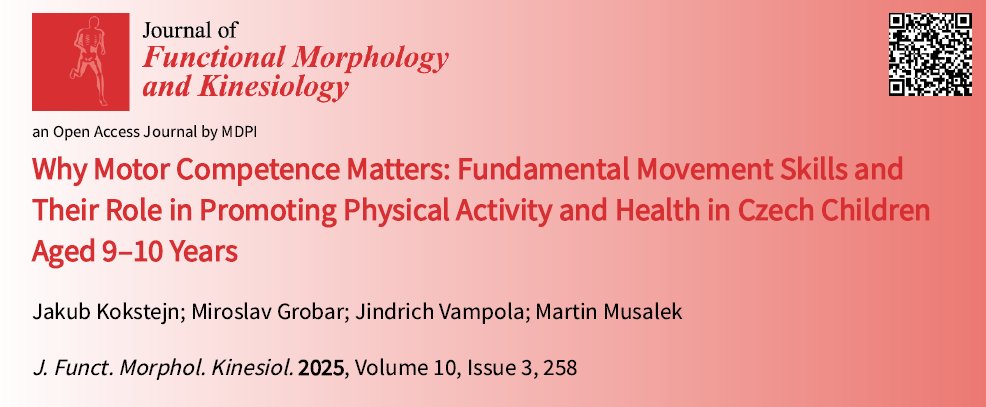 🆕📢In our latest article: Kokstejn et al. examine the relationships between motor competence and physical activity, fitness, and weight in children.

🔗Read more at: brnw.ch/21wU0Dz

#Children #HealthPromotion #MotorSkills #OpenAccess #MDPI