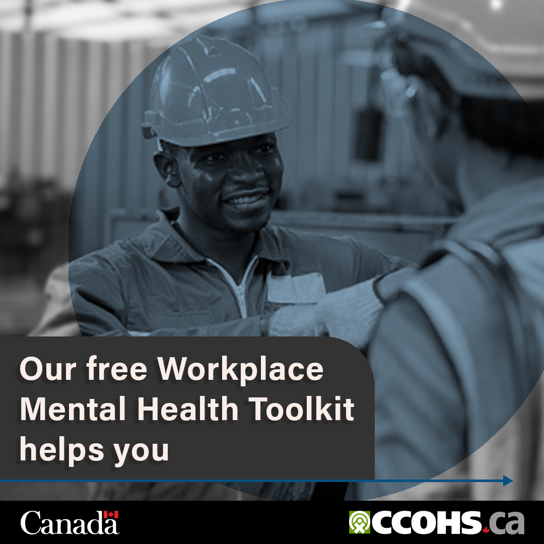CCOHS's tweet image. Are your workers comfortable talking about mental health, seeking support, and being themselves at work? Our Workplace Mental Health Toolkit can help you create a space where everyone feels safe, supported and valued: ow.ly/pIVH50Wmk9y