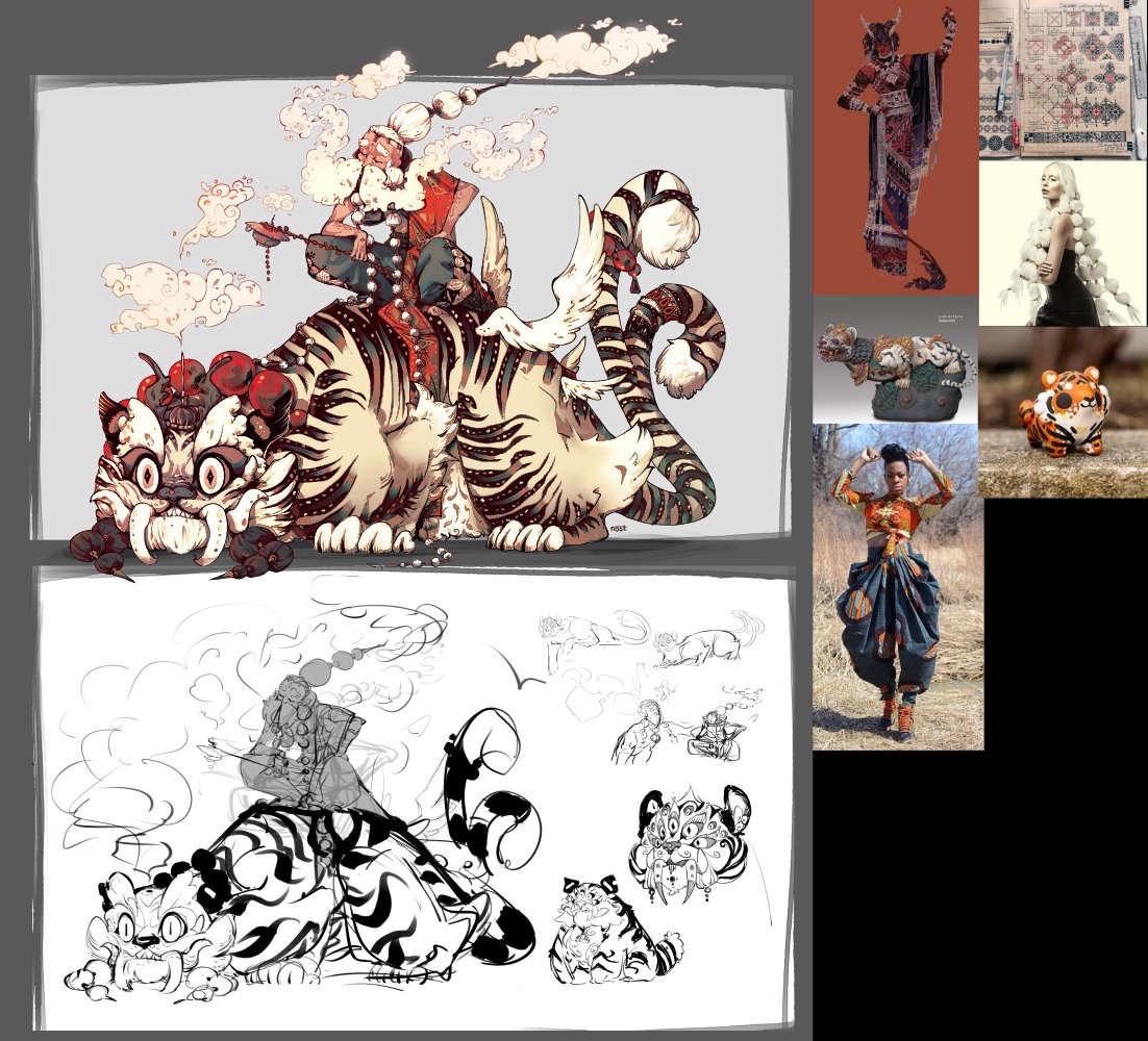 Nootsunday's tweet image. Hi #PortfolioDay o/
Me am noot, visdev/concept/chara artist !
🫶 Looking for a staff role in video game or animation !
🫶 Nootplease@gmail.com