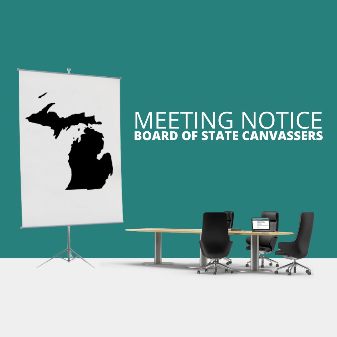MichSoS's tweet image. Board of State Canvassers to meet July 10 in Lansing lnks.gd/2/338TzZj