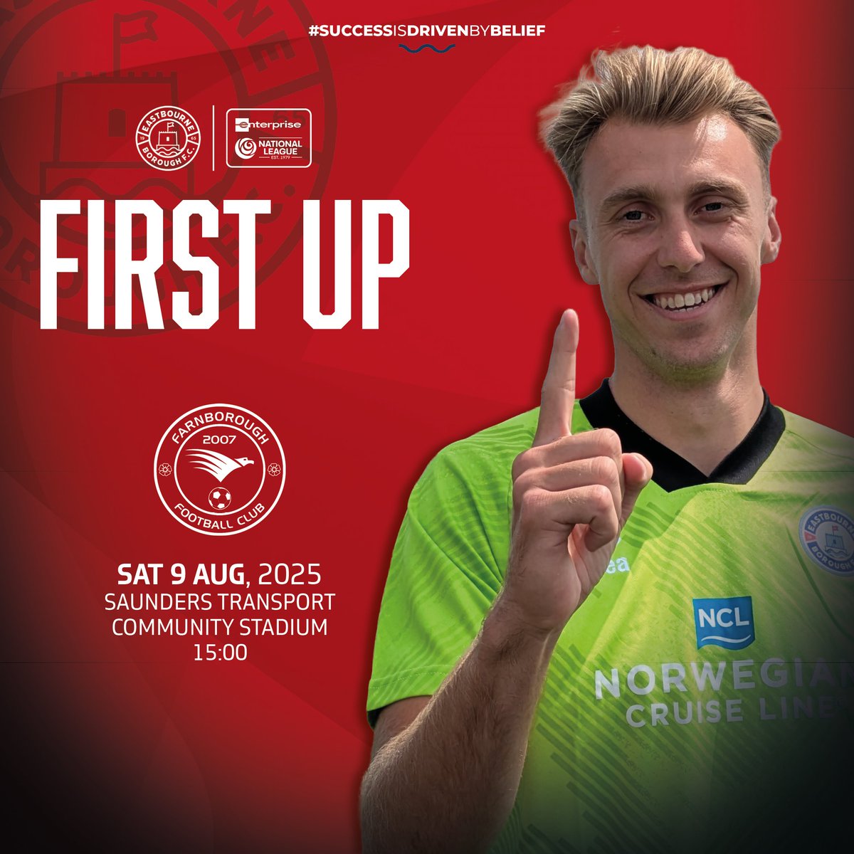 Eastbourne Borough FC (@ebfc_official) on Twitter photo We begin our <a href="/NL_Enterprise/">Enterprise National League</a> South campaign on the road, with a trip to Farnborough ๐
#EBFC โค๏ธ We begin our <a href="/NL_Enterprise/">Enterprise National League</a> South campaign on the road, with a trip to Farnborough ๐
#EBFC โค๏ธ