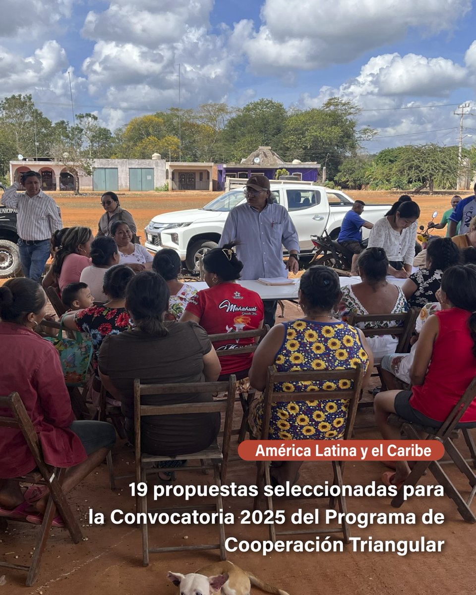 AECID (@aecid_es) on Twitter photo Seleccionadas 19 propuestas para Convocatoria 2025 de #CooperaciónTriangular para #ALC
Un paso clave para impulsar alianzas estratégicas, intercambio de experiencias y desarrollo inclusivo y sostenible en la región. Más información (aecid.es/w/seleccionada…)
<a href="/CooperacionESP/">Cooperación Española</a> Seleccionadas 19 propuestas para Convocatoria 2025 de #CooperaciónTriangular para #ALC
Un paso clave para impulsar alianzas estratégicas, intercambio de experiencias y desarrollo inclusivo y sostenible en la región. Más información (aecid.es/w/seleccionada…)
<a href="/CooperacionESP/">Cooperación Española</a>
