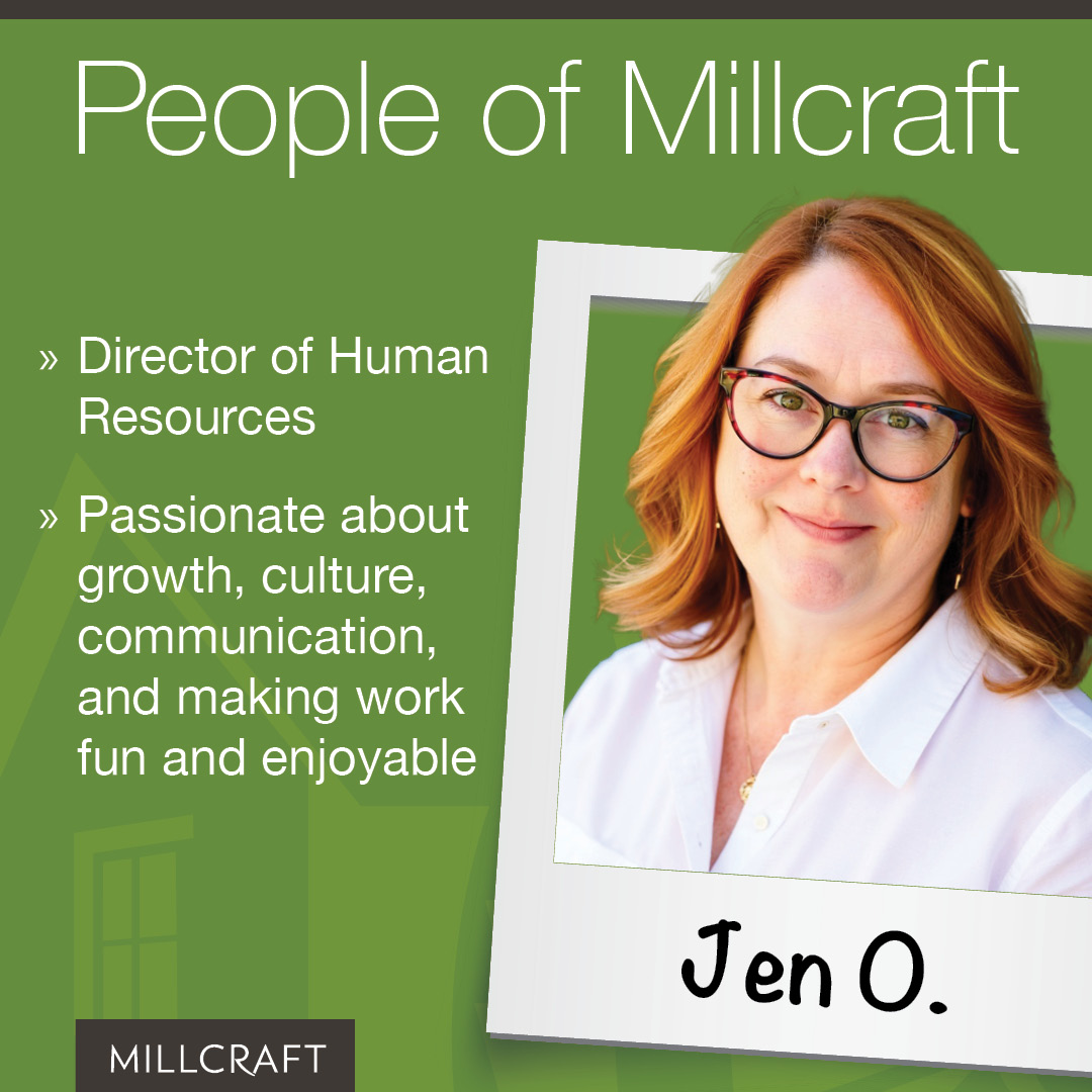 A big Millcraft welcome to Jen O., our new Director of HR! 🙌

She led major growth at previous employer, growing her division from 80 to 400 people. 💪

Jen’s family includes husband Adam, kids Ripley &amp; Jack, and pups Cooper and Eleanor. 🐾

#PeopleOfMillcraft #HRLeadership