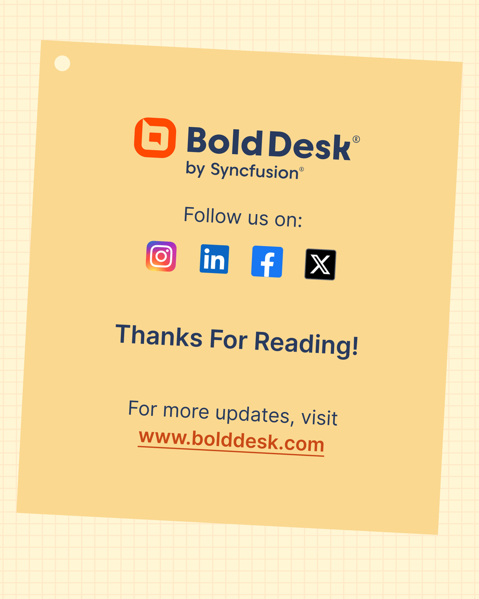 BoldDesk's tweet image. 😬 Be honest—how many of these mistakes have you made?
Drop your number 👇

Let’s fix them together and build support that actually supports. 💫

Explore: bolddesk.com

#customersuccess #supporttips