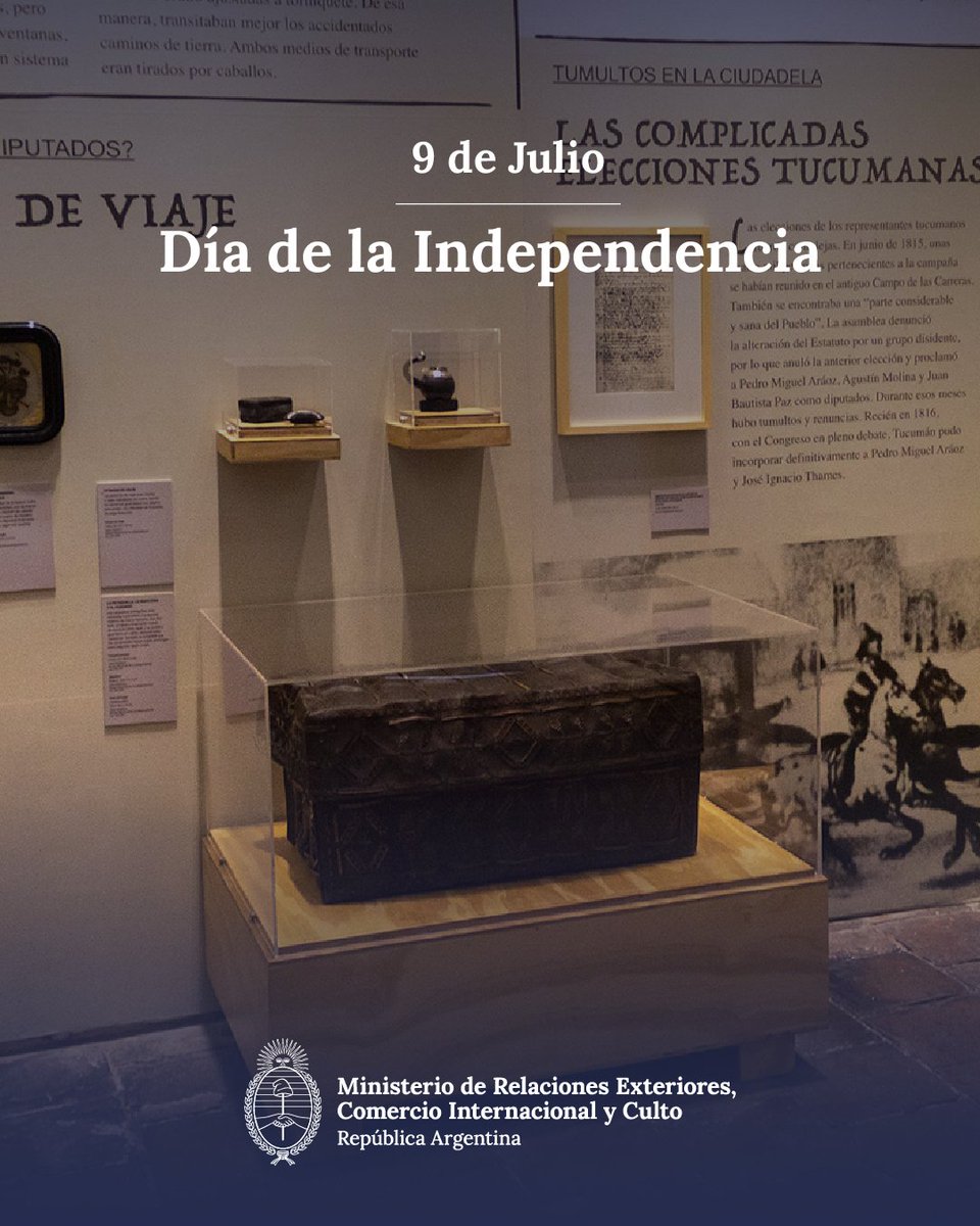 Este 9 de Julio conmemoramos el Día de la Independencia recorriendo los espacios históricos de la Casa de Tucumán.

En la imagen se observan las “petacas de viaje”, valijas de cuero utilizadas por quienes llegaban a Tucumán para guardar y transportar sus pertenencias.