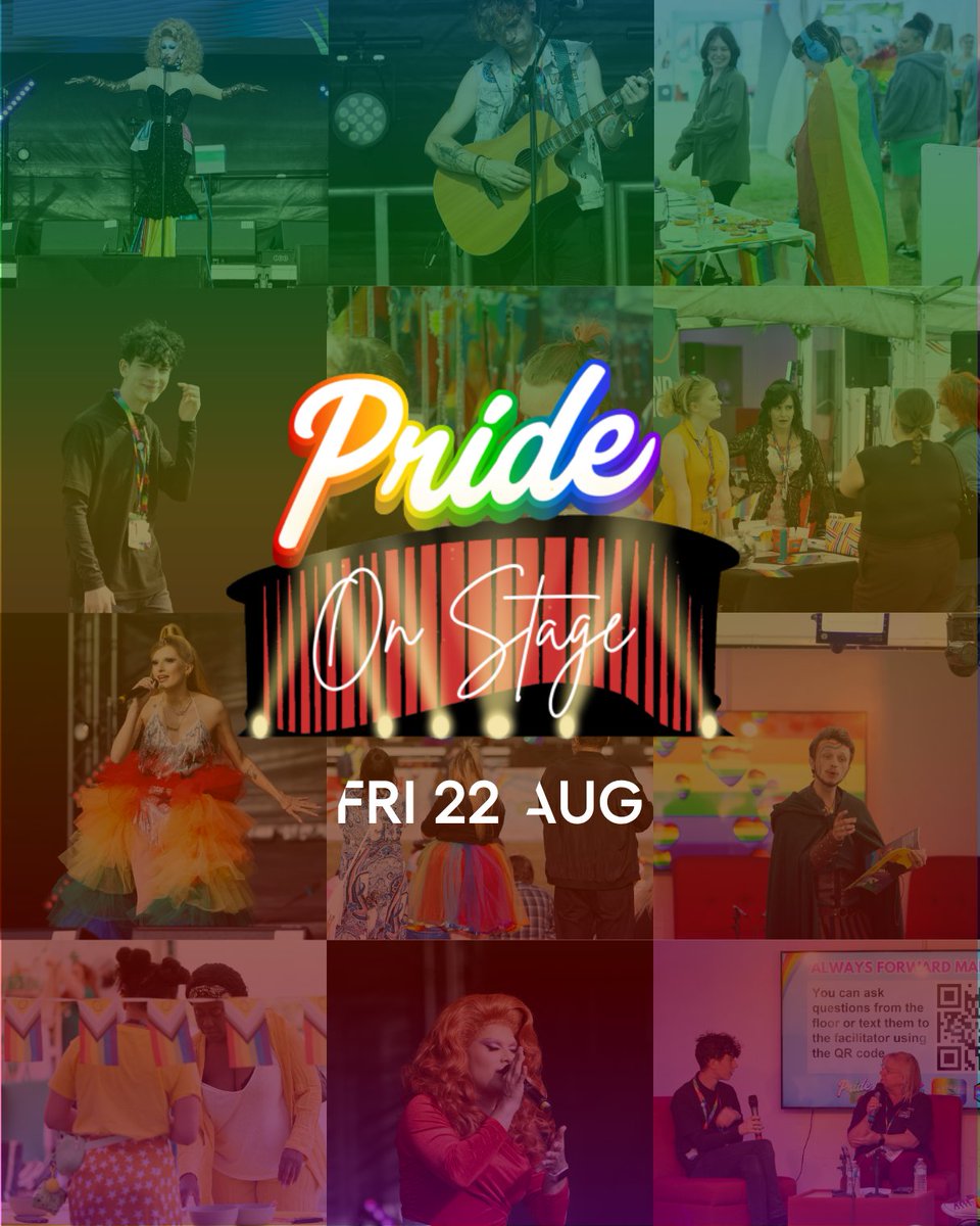 Next month is ALL about Pride On Stage 🎉 

As proud sponsor we urge you to book your *free* ticket now and join us for a celebration to rival all others ❤️🧡💛💚🩵💜 

Be Loud | Be Proud | Be There

📆 Fri 22 Aug atgtix.co/4lGRBPl