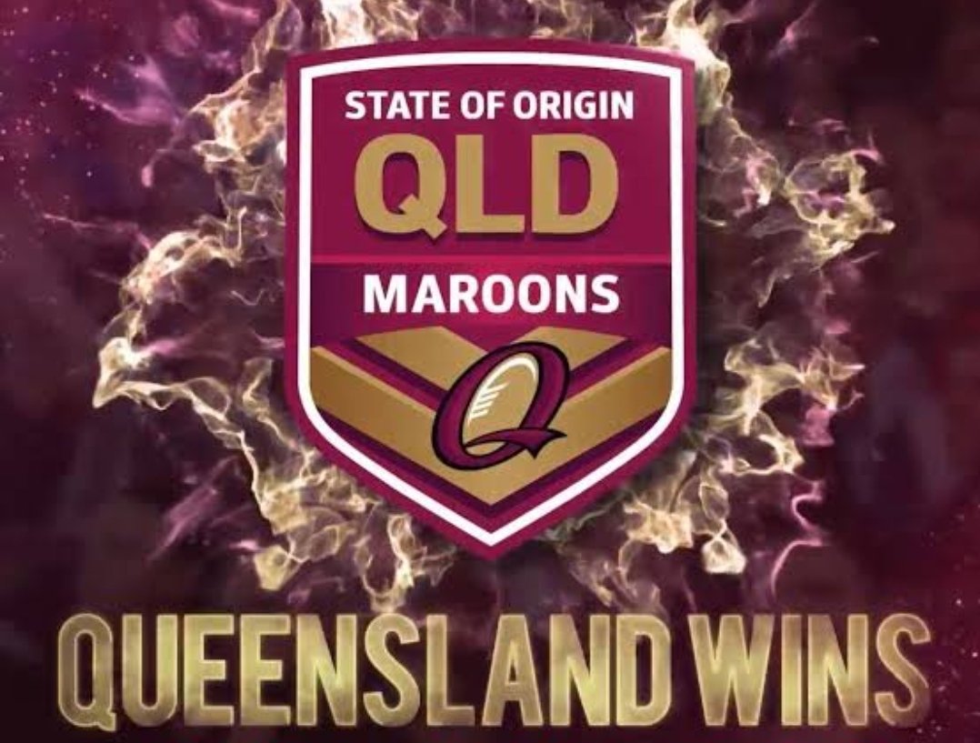 Queensland WIN State of Origin for 2025 @NRL #StateofOrigin, image size:1078x817