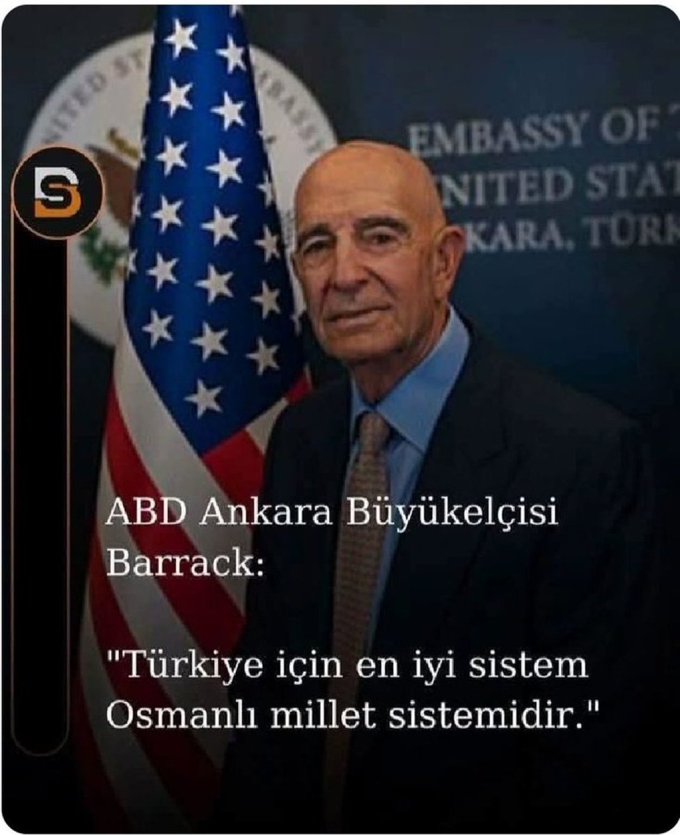 Nasuh Bektaş (@nasuhbektas) on Twitter photo <a href="/RTErdogan/">Recep Tayyip Erdoğan</a> Bu arada ABD Ankara büyükelçisi, Suriye yönetim başkanı ABD’li Şara ve mazlum Abdi ile bir araya geldi…..
Mesele şimdi anlaşıldı ABD’nin Suriye temsilcisi aynı zamanda Türkiye’nin Ankara büyükelçisi Tom Barrack.
ABD’li büyükelçinin , Türkiye’nin millet yapısı değişsin çağrısı <a href="/RTErdogan/">Recep Tayyip Erdoğan</a> Bu arada ABD Ankara büyükelçisi, Suriye yönetim başkanı ABD’li Şara ve mazlum Abdi ile bir araya geldi…..
Mesele şimdi anlaşıldı ABD’nin Suriye temsilcisi aynı zamanda Türkiye’nin Ankara büyükelçisi Tom Barrack.
ABD’li büyükelçinin , Türkiye’nin millet yapısı değişsin çağrısı