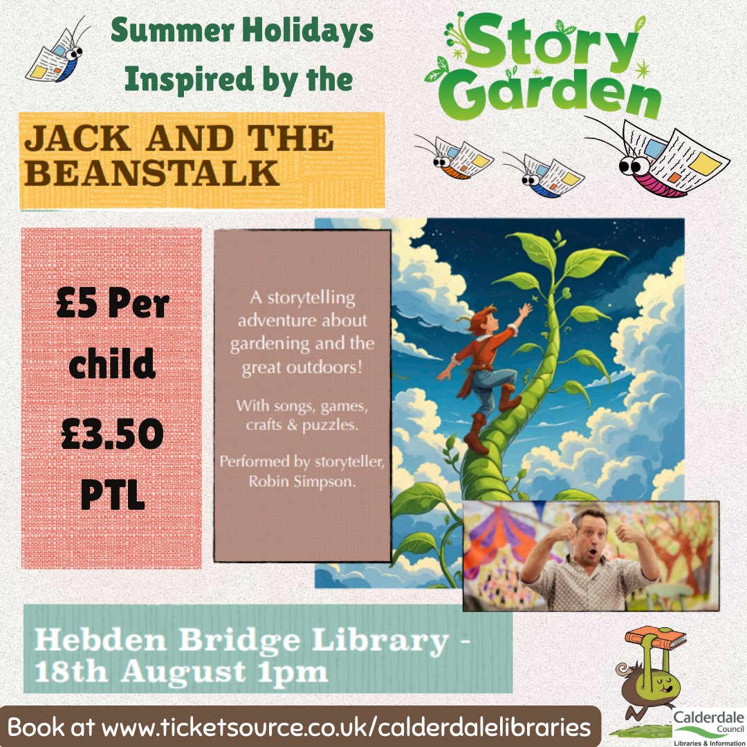 CMBClibraries's tweet image. We are looking forward to welcoming storytellers Robin and Liv for some interactive storytelling sessions both with characters called Jack!
And Guy the Illustrator will also be back and doodling this summer, teaching us all how to make cute and deadly creatures.