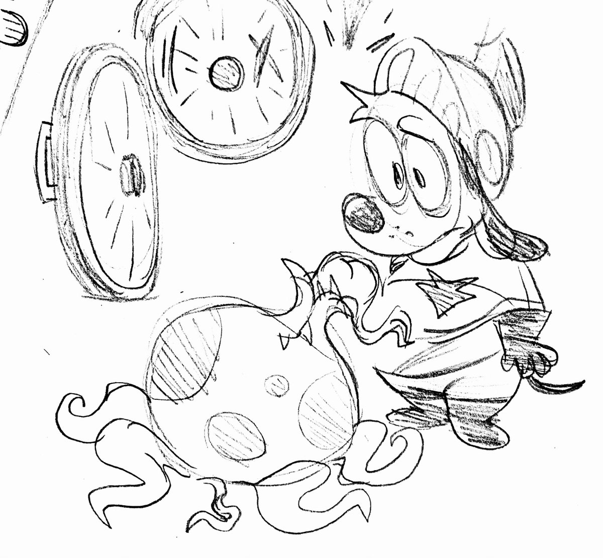 studio_SAMA_'s tweet image. PUPPY GUARD CONCEPT ART:
Russell&apos;s evolution!