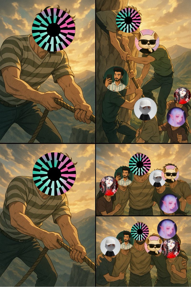 When everyone is struggling below,
 slipping, climbing...

Then there is only one force that pulls everyone to the top -
Mantle network 💪

Every Yaper's struggle was different... But the mantle did not let go of anyone's hand.

&gt; The one who fell, picked him up
&gt; Who is tired,