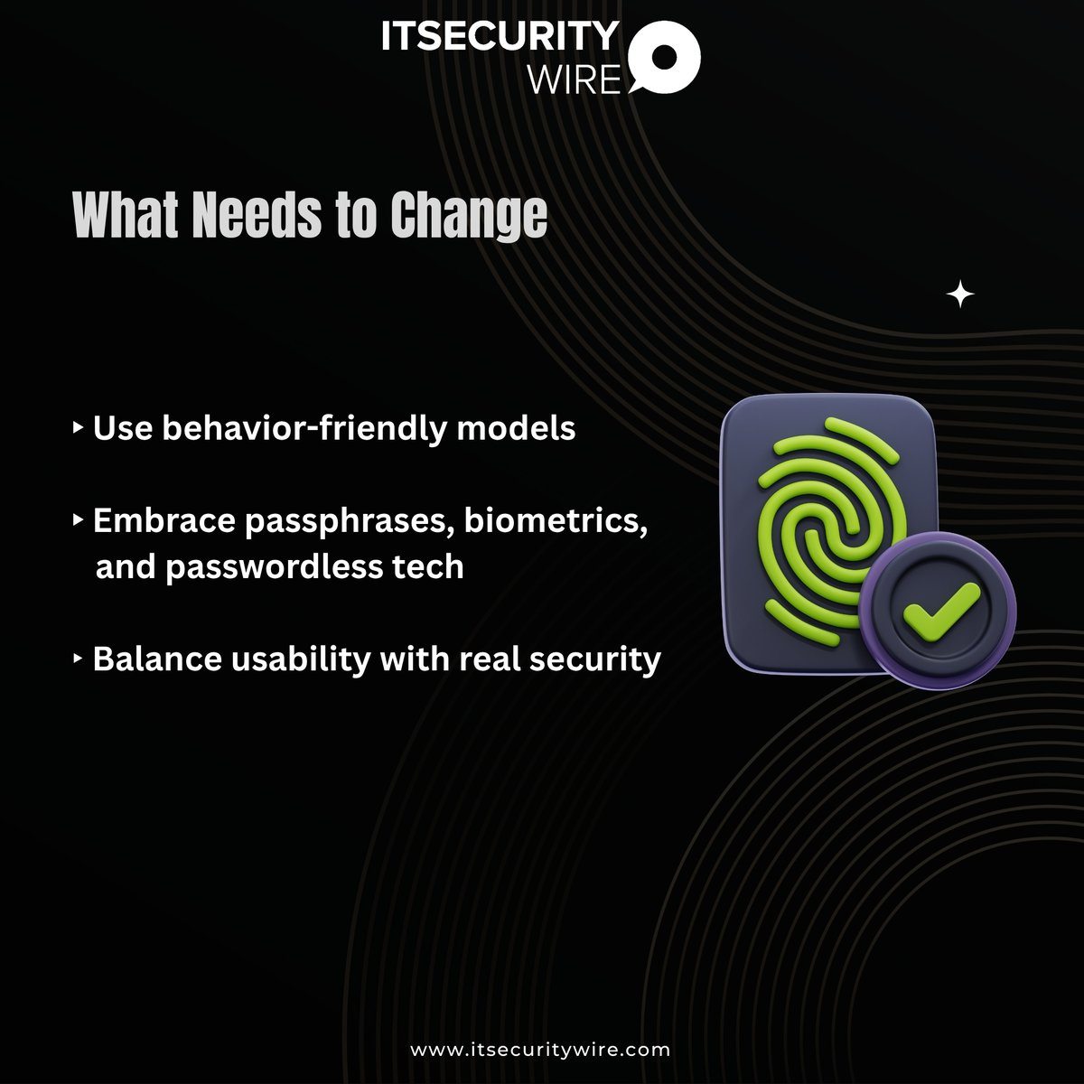 ITSecurityWire's tweet image. Passwords aren't broken, but it’s how we design them is.
In this guest article, Niresh Swamy, @manageengine explains why human-centric design is the future of password security.
Read here:
 itsecuritywire.com/guest-author/r…
#CyberSecurity #PasswordSec #HumanCentricDesign #ITSecurityWire