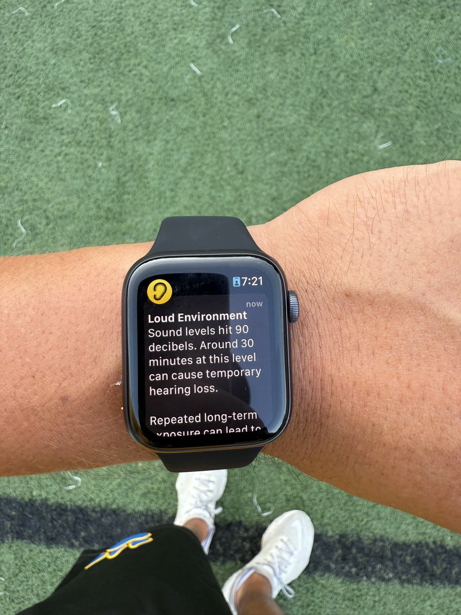 My Apple Watch just letting me know I have the juice this morning at practice.