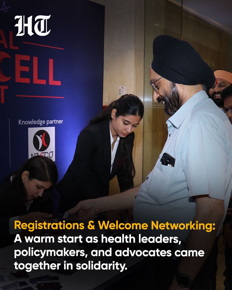 htTweets's tweet photo. The National Sickle Cell Summit 2025 was held on June 30 at The Lalit, New Delhi, bringing together policy leaders, doctors, researchers & patient advocates to accelerate India’s goal of eliminating Sickle Cell Disease by 2047.

#SickleCellSummit2025 #DecodeDetectDefeat | @NovoNordiskIN @anthroDU @UNICEFIndia