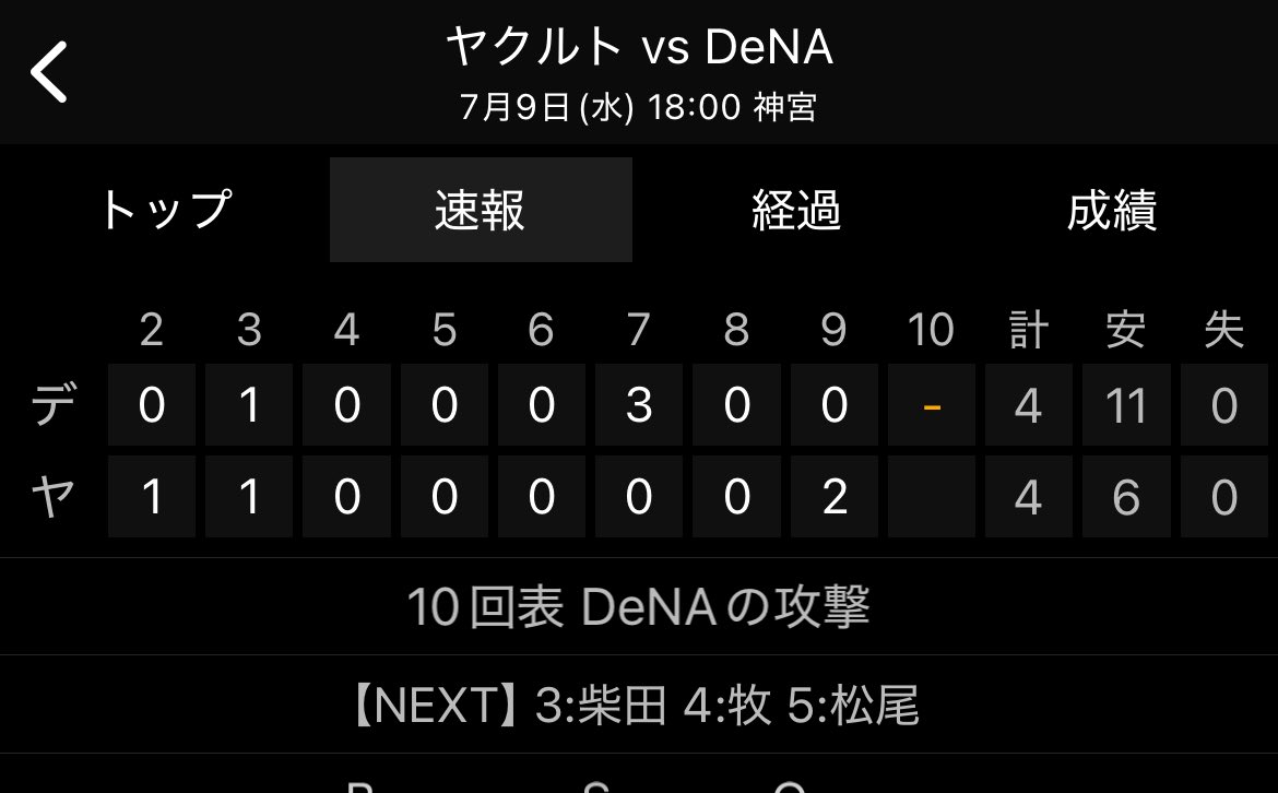 神宮ナイター 夏の風物詩 延長戦