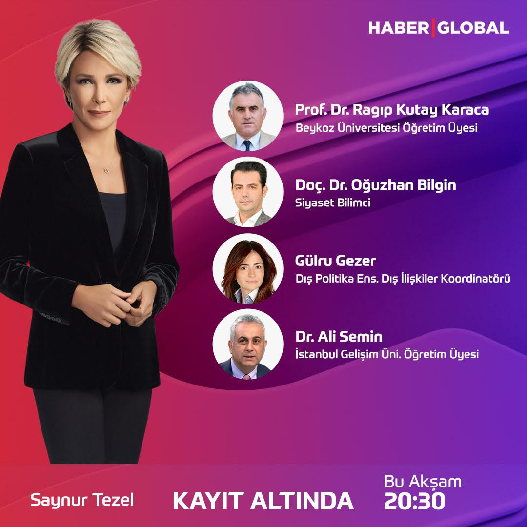 Bu akşam değerli dost <a href="/TezelSaynur/">Saynur Tezel</a> konuğuyuz. <a href="/HaberGlobal/">Haber Global</a> bekliyoruz.