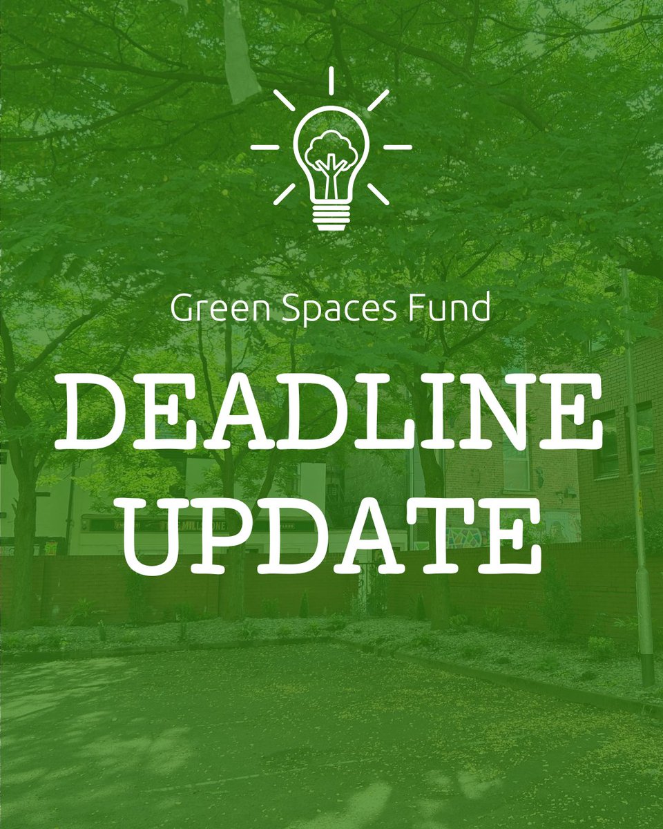 Green Spaces Fund Deadline Update! 📢🌳

By popular demand, we have extended the deadline to apply for the 6th round of the #GreenSpacesFund by two weeks. The new deadline is:

📅 12PM (NOON) THURSDAY 31st JULY 2025 📅

Visit gmet.org.uk/green-spaces-f… for more info