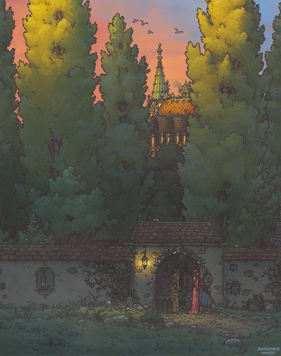 Aurumek_'s tweet image. Hi #PortfolioDay
I'm Simon, and I'm homesick for a world that never existed. Take a look if you want to daydream for a short time.
So I draw my own world called "Argenta" and write lore about it on Patreon. I also sell prints if you'd like to have one.
Have a nice day! 🌿