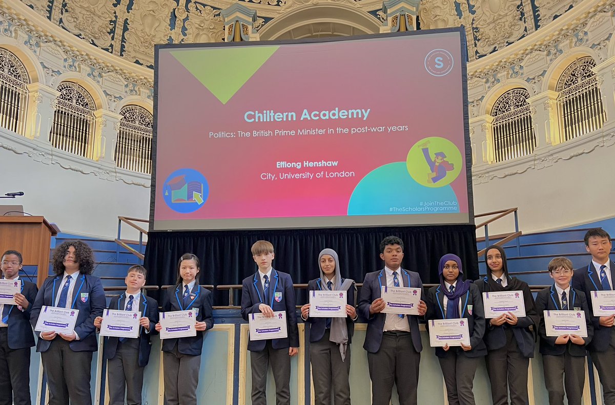 ChilternMMA's tweet image. Congratulations to our Year 8 @BrilliantClub scholars who attended their graduation at Oxford University! 🎓

Over two terms, they wrote impressive 2,000-word university style essays on the role of British Prime Ministers in the post-war era, with some even earning a 1st! 🙌🏼