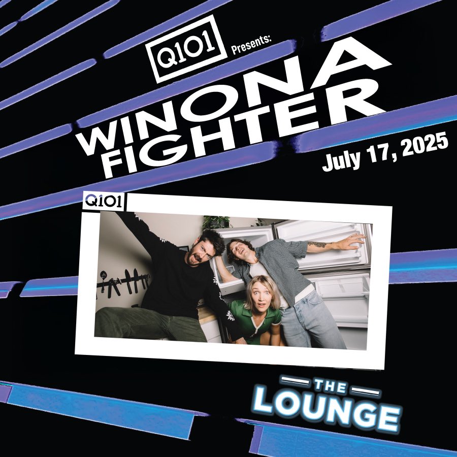 Q101 (@q101chicago) on Twitter photo Before their SOLD OUT show at Subterranean on Thursday, July 17th, <a href="/winonafighter/">WINONA FIGHTER</a> will be making a special trip to The Lounge for a performance just for Q101 listeners!
Win your way into this event below ⬇️
q101.com/winona-fighter… Before their SOLD OUT show at Subterranean on Thursday, July 17th, <a href="/winonafighter/">WINONA FIGHTER</a> will be making a special trip to The Lounge for a performance just for Q101 listeners!
Win your way into this event below ⬇️
q101.com/winona-fighter…