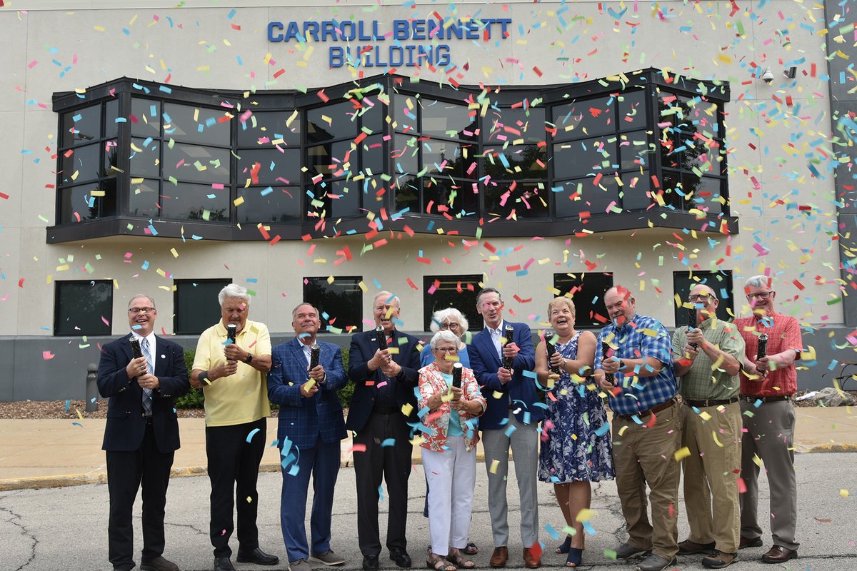 DMACCFoundation's tweet photo. We’re thrilled to share that the DMACC Newton Campus main building now proudly honors Carroll Bennett—an early DMACC visionary whose leadership helped lay the groundwork for the College we know today.

Read the full story here: https://t.co/76erZAiRph https://t.co/IANNiuctrd