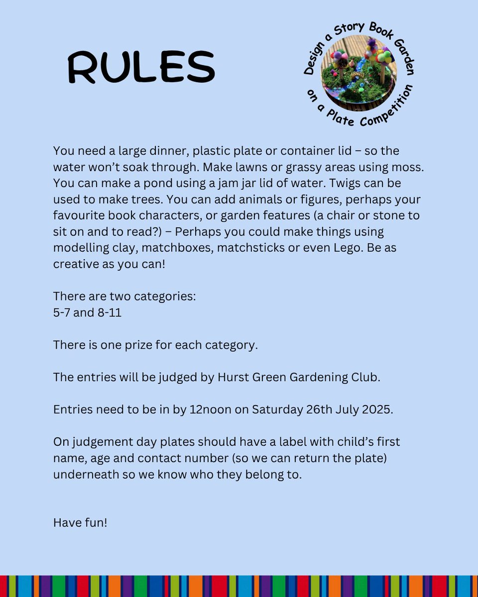 Oxted Library (@oxtedlibrary) on Twitter photo We're looking for creative kids to make their very own storybook gardens! Starting with a simple plate, your garden can be made from whatever you want, just use your imagination. Enter now for a chance of winning one of two very special prizes!
<a href="/SurreyLibraries/">Surrey Libraries UK</a> <a href="/loveoxted/">Love Oxted</a> We're looking for creative kids to make their very own storybook gardens! Starting with a simple plate, your garden can be made from whatever you want, just use your imagination. Enter now for a chance of winning one of two very special prizes!
<a href="/SurreyLibraries/">Surrey Libraries UK</a> <a href="/loveoxted/">Love Oxted</a>
