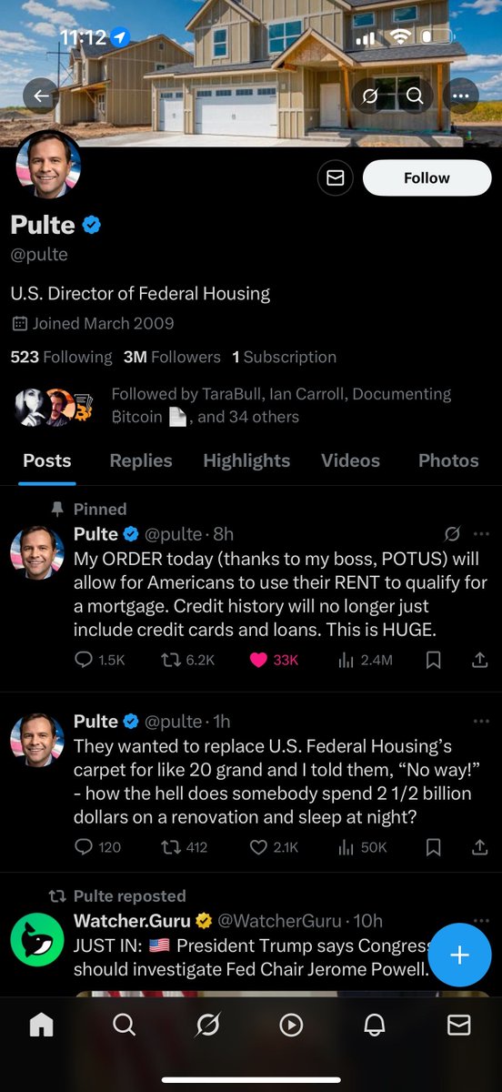 From the director of Federal housing.. rent will be included in credit reports to help people qualify for mortgages.. it will be interesting to see how this plays out!