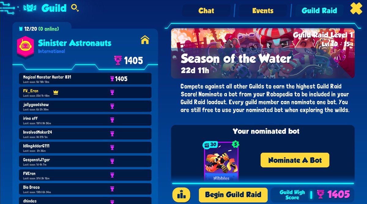 Guild Raid is a key part of the Botworld Adventure experience. With the new Season of the Water, where does your Guild rank? Share with us your Guild's name and score in the comments below.

#BotworldAdventure #MobileGaming #rpg #rpggame #rpggames #openworld #openworldgame