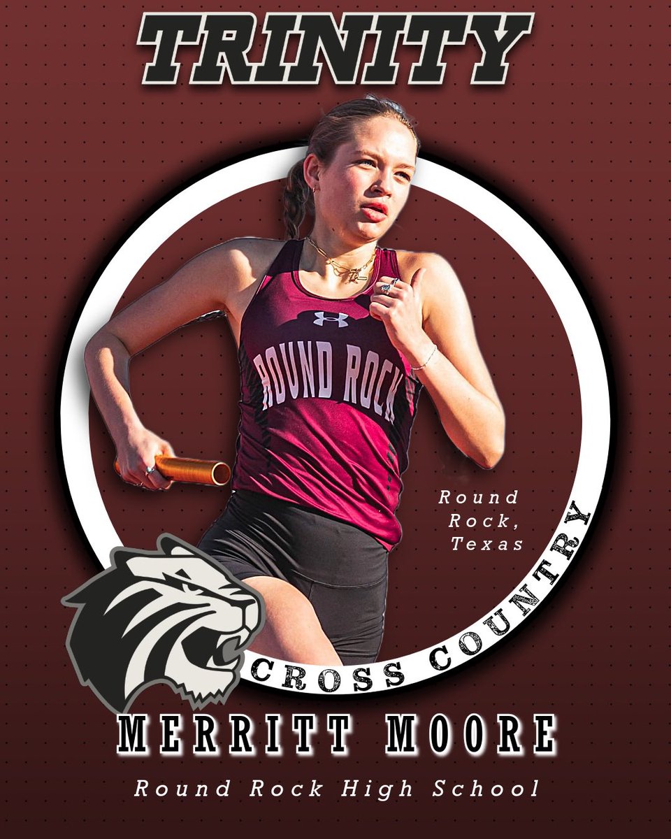 trinityxctf's tweet image. Introducing Merritt Moore from Round Rock, Texas! She attended Round Rock High School. We're excited to welcome her to the TUXC Squad!
