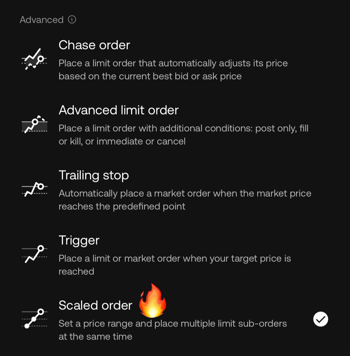 sophie_OKX's tweet photo. Best order placement option for patient traders ๐๐๐ #ScaledOrders
Best Scaled order settings can be found on @okx https://t.co/HGDI2xic7n