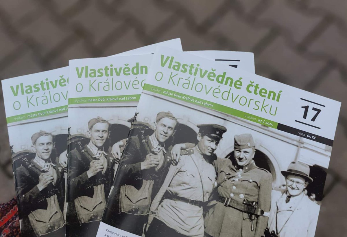 🤩Vyšlo 17. číslo Vlastivědného čtení o Královédvorsku s řadou zajímavých článků. Dočtete se o první písemní zmínce o <a href="/mestoDKnL/">Město Dvůr Králové nad Labem</a>, o trampingu na Královédvorsku, o zlatém pokladu na úbočí Zvičiny... Časopis zakoupíte v městském IC, v Městské knihovně Slavoj nebo v Městském muzeu.