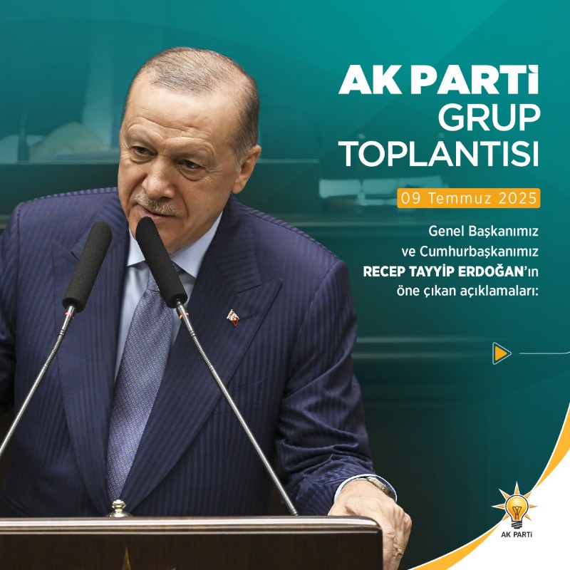 Akparti's tweet photo. Genel Başkanımız ve Cumhurbaşkanımız Sayın Recep Tayyip Erdoğan’ın TBMM Grup Toplantımızdan öne çıkan açıklamaları.