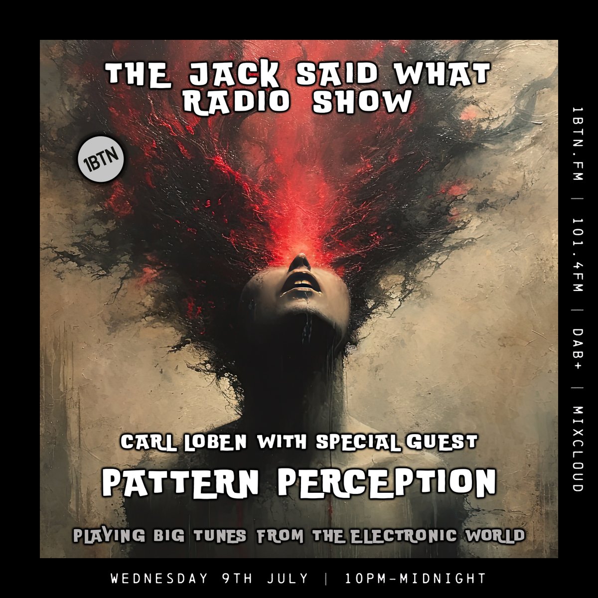Back on the <a href="/1BTNradio/">1BTN</a> airwaves tonight with very special guest Pattern Perception, who will be talking all about his brilliant new leftfield album 'Spectrum Disorder' and what makes him tick in general. That's 1BTN, Weds 9th July, 10pm-midnight. 1btn.fm / 101.4FM