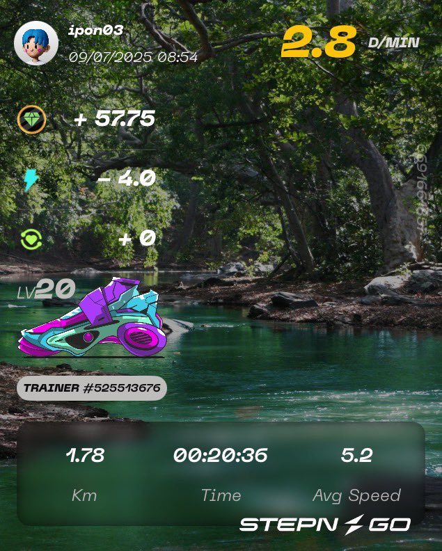 ipon391013's tweet image. ダラダラン🏃🏻
Garmin先生が休息しろと言ってくれたのでお言葉に甘えてのんびり走ってきました👌
最近、成人してから最低体重になってしまったのでデブ活始めました🍖
無駄に夕飯にカップ麺付けてます😨
苦しくて気持ち悪い…😓
#STEPNGO
#STEPN
#stepnactivationcode →91777732
#ランニング