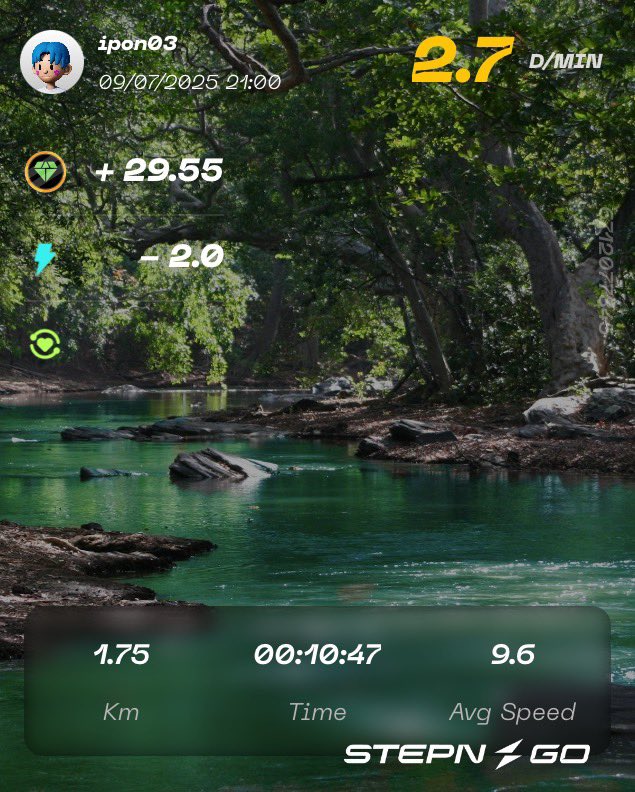 ipon391013's tweet image. ダラダラン🏃🏻
Garmin先生が休息しろと言ってくれたのでお言葉に甘えてのんびり走ってきました👌
最近、成人してから最低体重になってしまったのでデブ活始めました🍖
無駄に夕飯にカップ麺付けてます😨
苦しくて気持ち悪い…😓
#STEPNGO
#STEPN
#stepnactivationcode →91777732
#ランニング