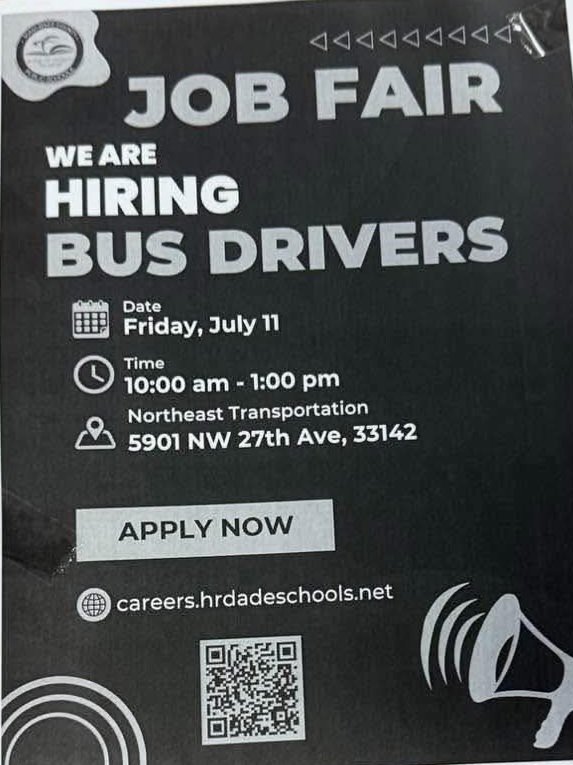 Ms_Mocha_Bella's tweet image. Pass The Word For Anyone Looking For Employment With @Miamidadepublic  #schoolbusdrivers
#jobfair